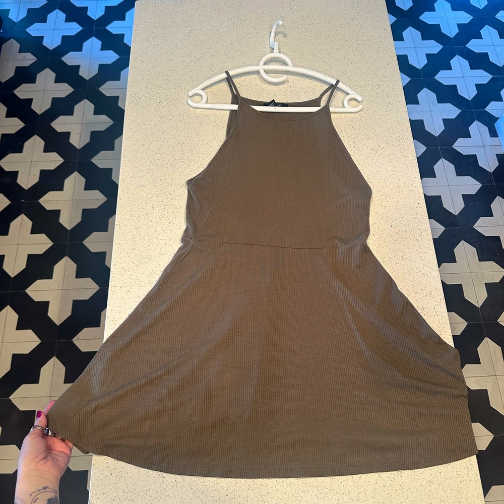 Chic Brown Sleeveless Dress by Forever21 Size XL